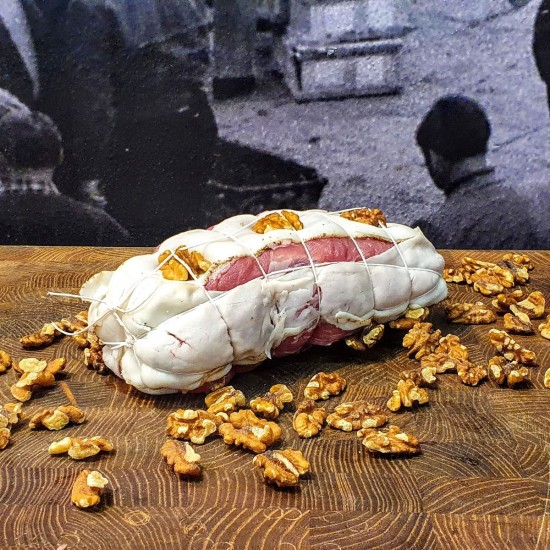 Filetto di suino ai carciofi e noci